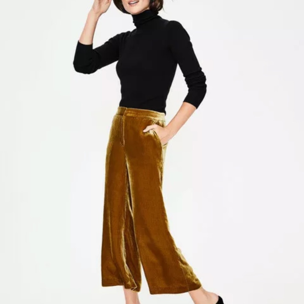 Boden Lyndhurst gold culottes. NWOT